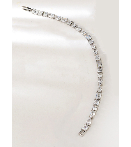 Сребърна гривна с платинено покритие | Колекция Silver Premium | Бижута Invoke.bg