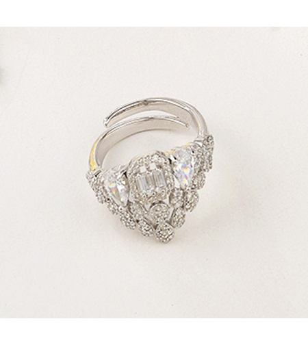 Сребърен пръстен с платинено покритие | Колекция Silver Premium | Бижута Invoke.bg