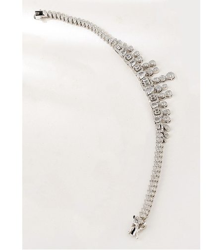 Сребърна гривна с платинено покритие | Колекция Silver Premium | Бижута Invoke.bg