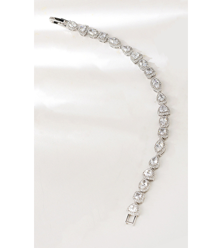 Сребърна гривна с платинено покритие | Колекция Silver Premium | Бижута Invoke.bg