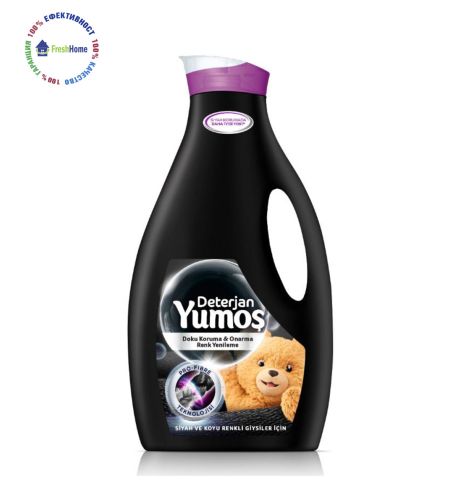 Yumos течен перилен препарат за черни и тъмни дрехи 42 пранета/ 2520 мл.