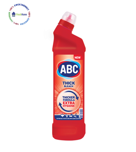 ABC THICK Bleach Сила На Хигиена 750 мл. дезинфекциращ препарат за баня и тоалетна чиния
