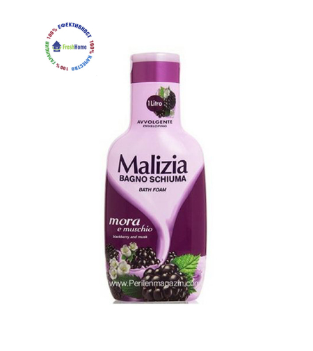 Malizia душ гел/пяна за вана 1л. с къпина и мускус