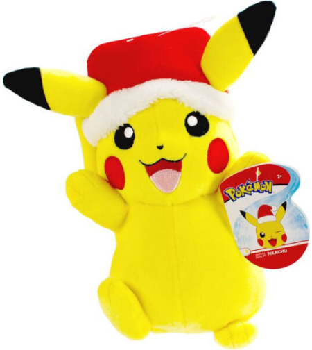 Pokemon Плюшена Играчка - Christmas Pikachu  20 см.