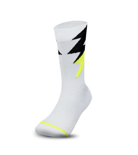 Чорапи ZEUS Calza Thunder Bianco/Giallo Fluo