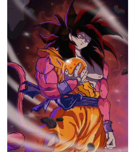 Рисуване по номера - Goku, 40х50см