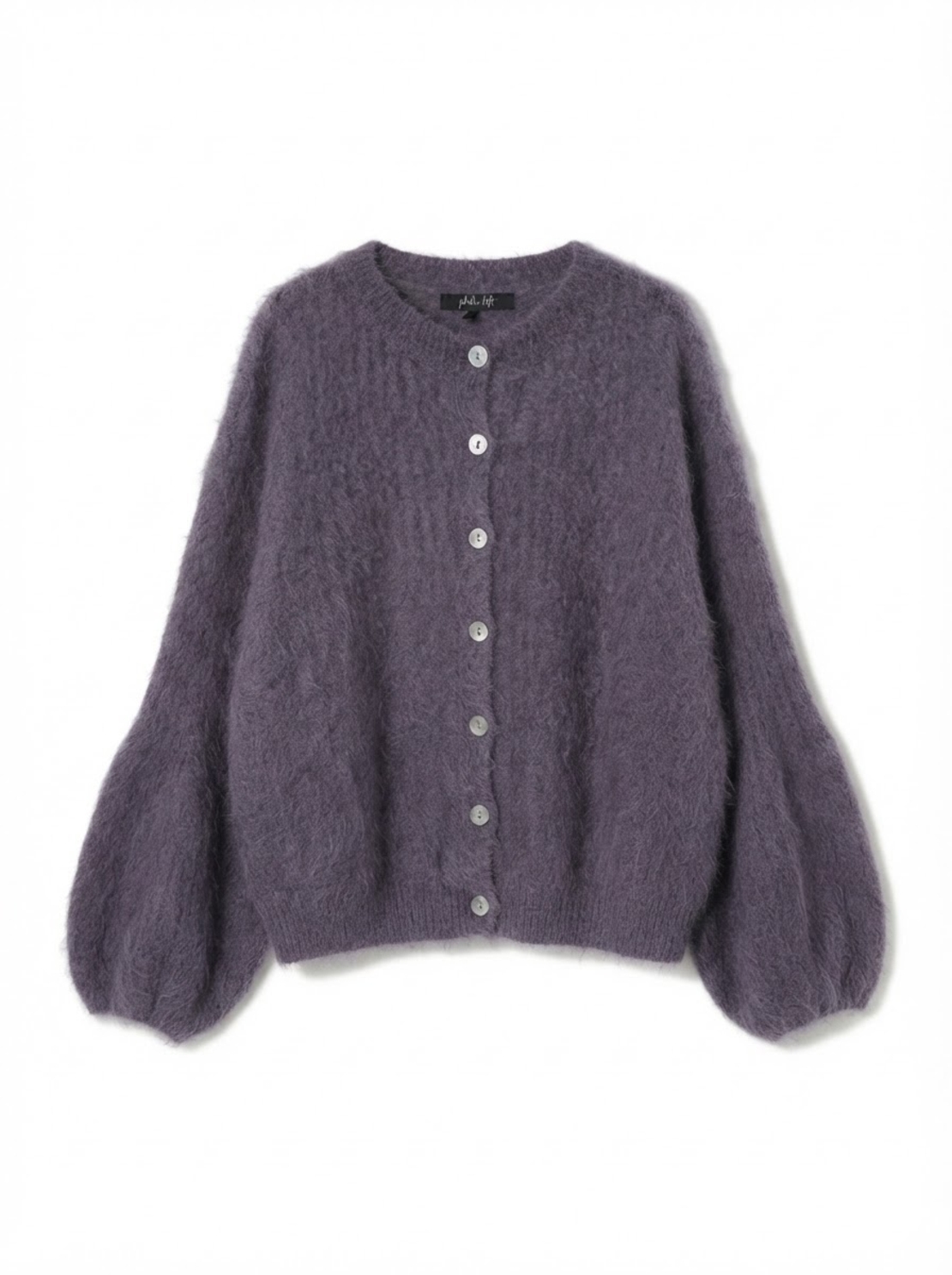 FLUFFY CARDIGAN IN LILAC