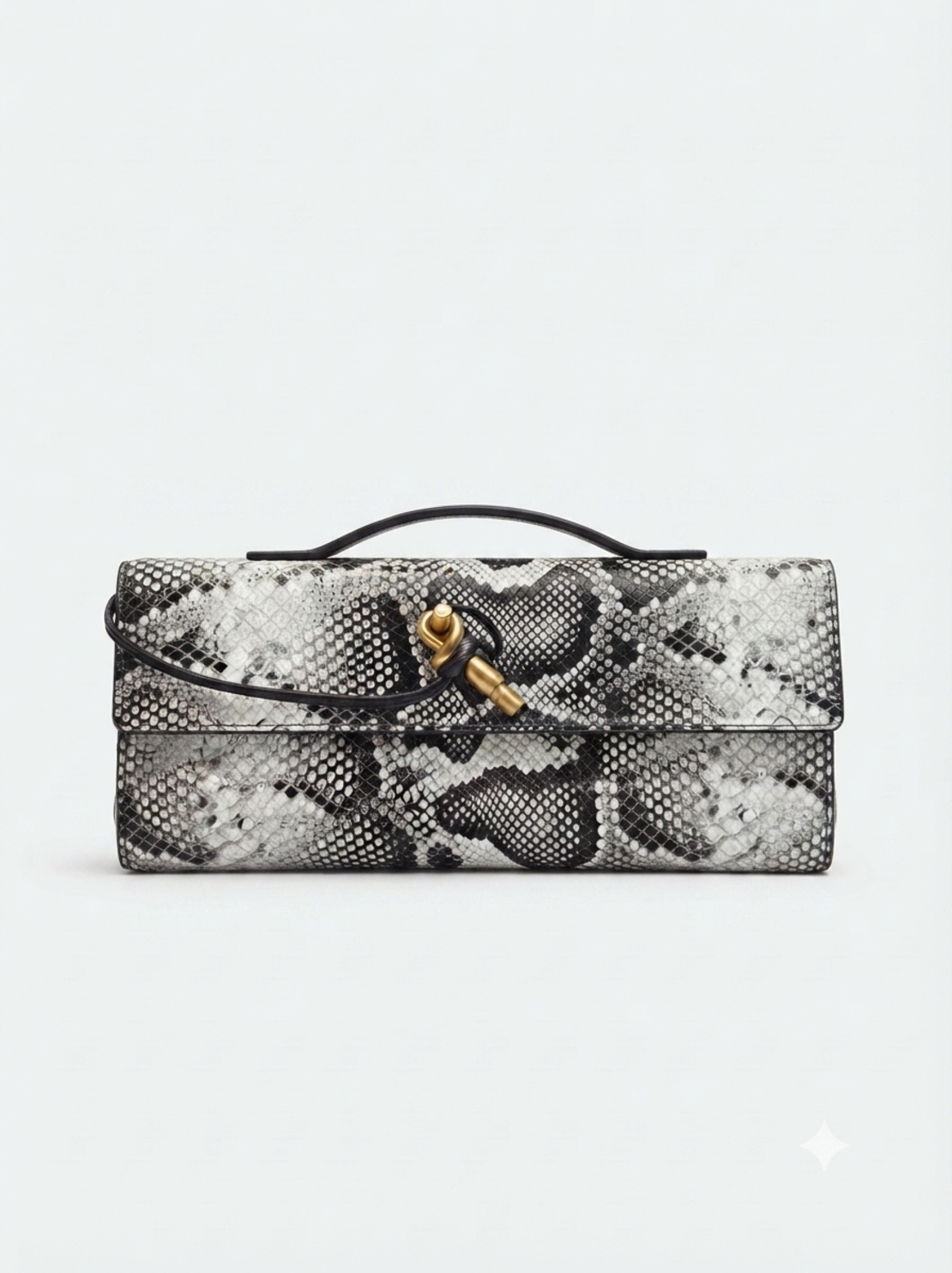 LEATHER CLUTCH IN PYTHON PRINT