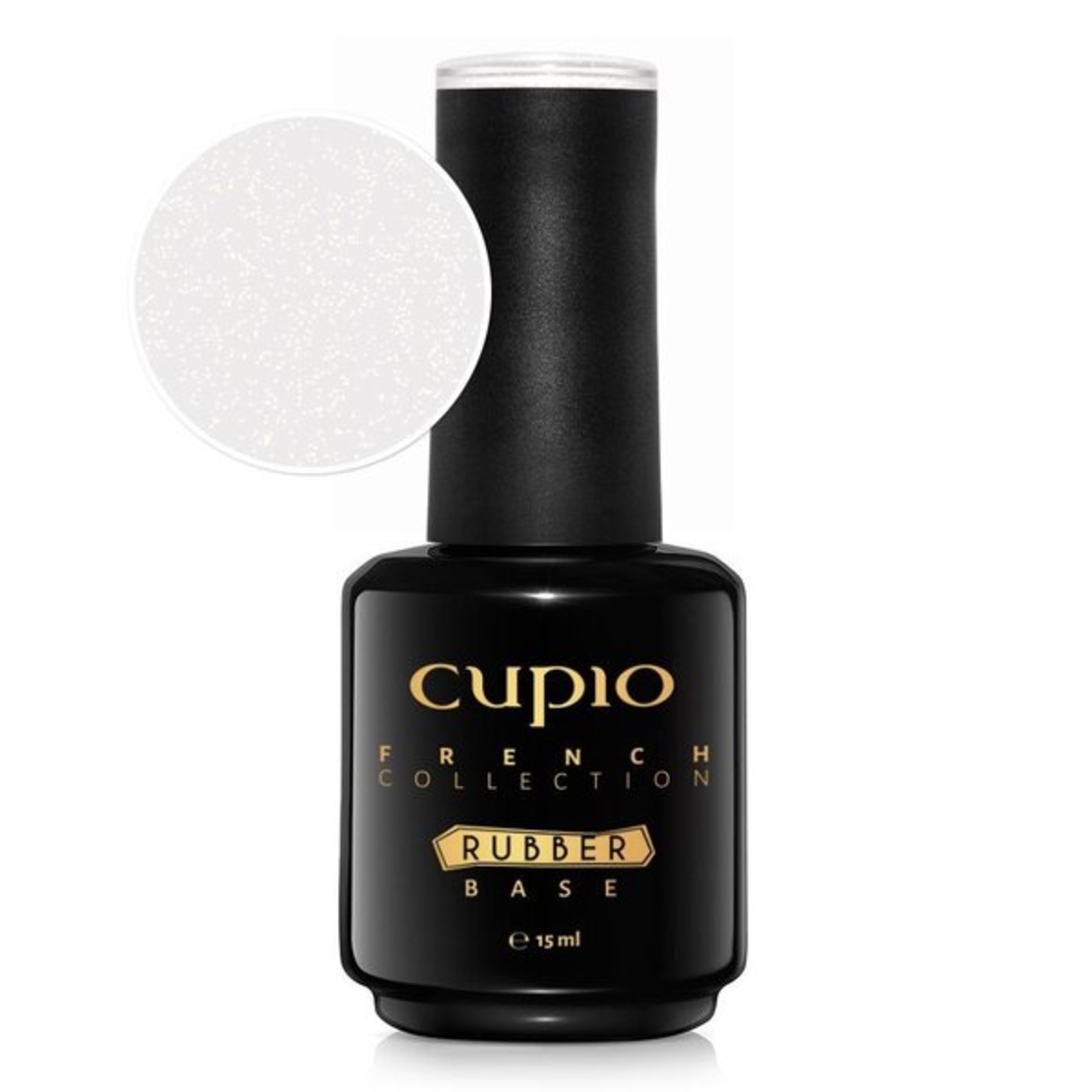 Rubber base French Collection - Milky White Shimmer Gold