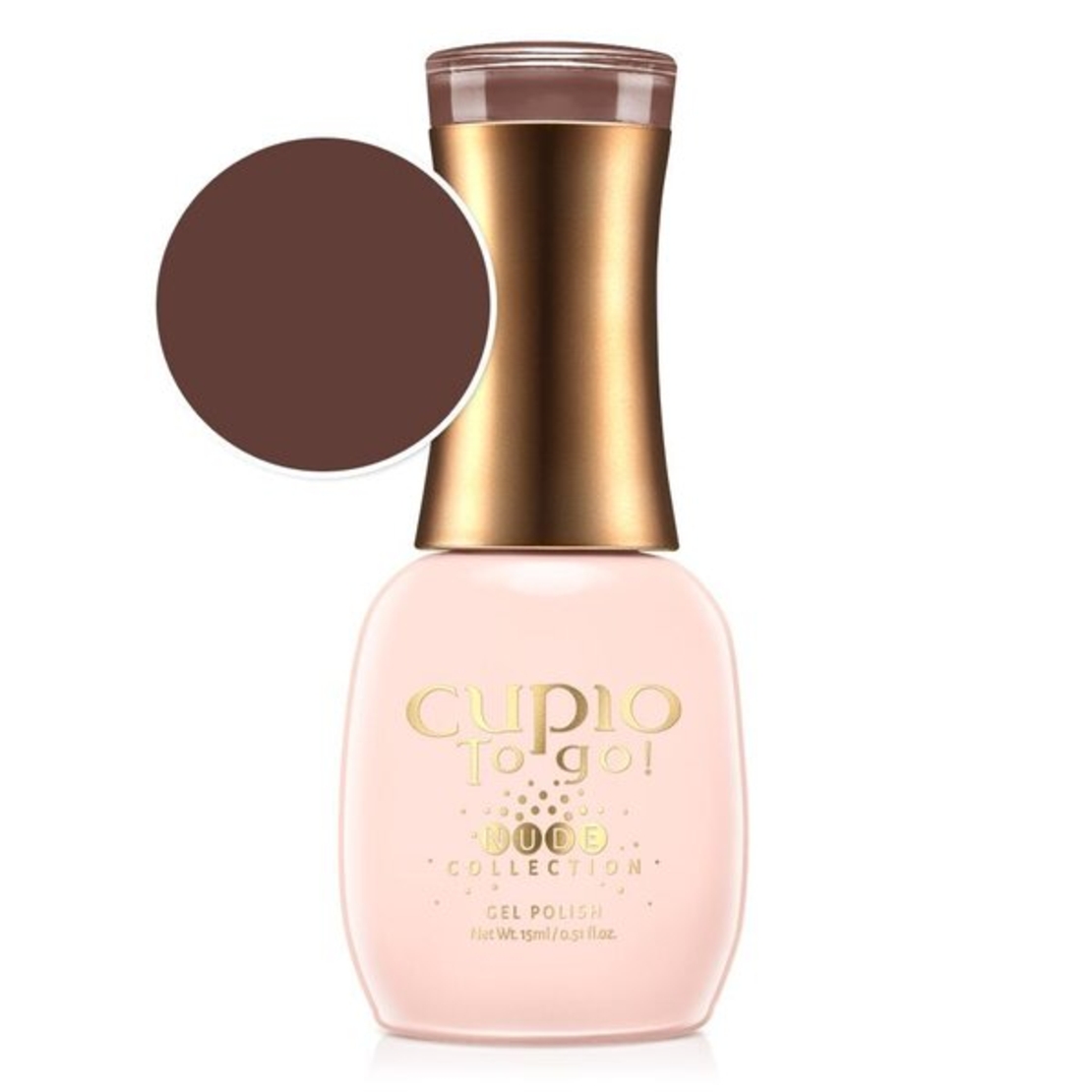 Полуперманентен лак за нокти Cupio To Go! Nude Collection - Espresso 15ml