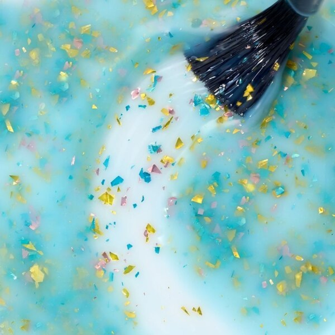 Rubber Base Cupio Effect X Perfect Flakes - Confetti Sky 15ml
