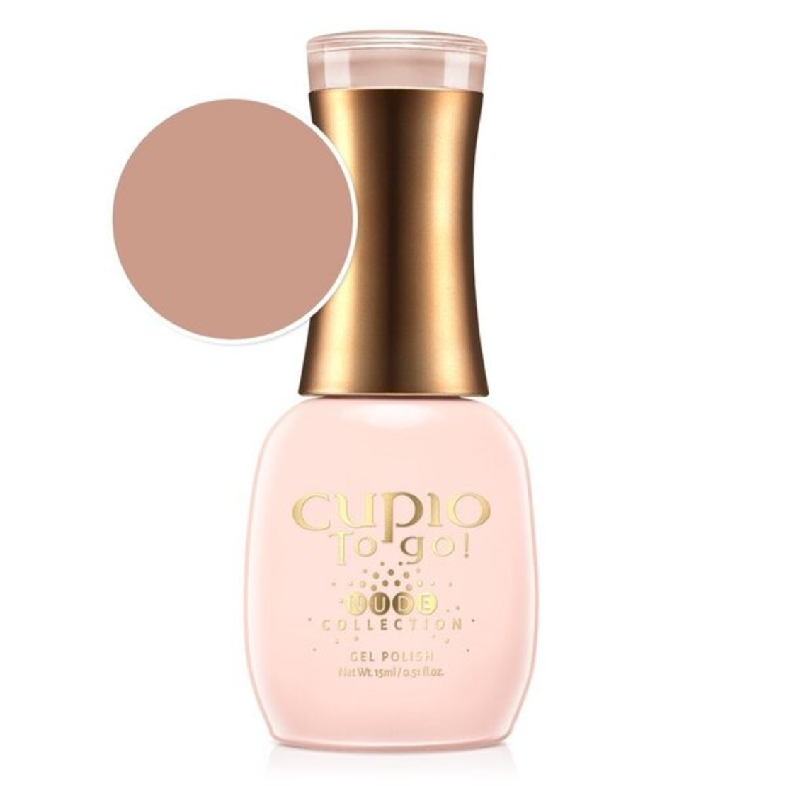 Полуперманентен лак за нокти Cupio To Go! Nude Collection - Lark 15ml