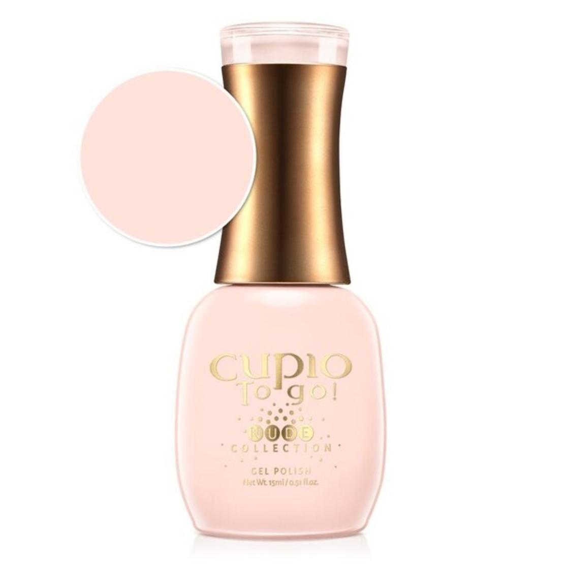 Полуперманентен лак за нокти Cupio To Go! Nude Collection - Aether Nude 15ml