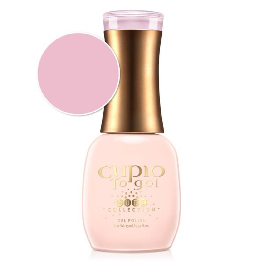 Полуперманентен лак за нокти Cupio To Go! Nude Collection - Tenderness 15ml