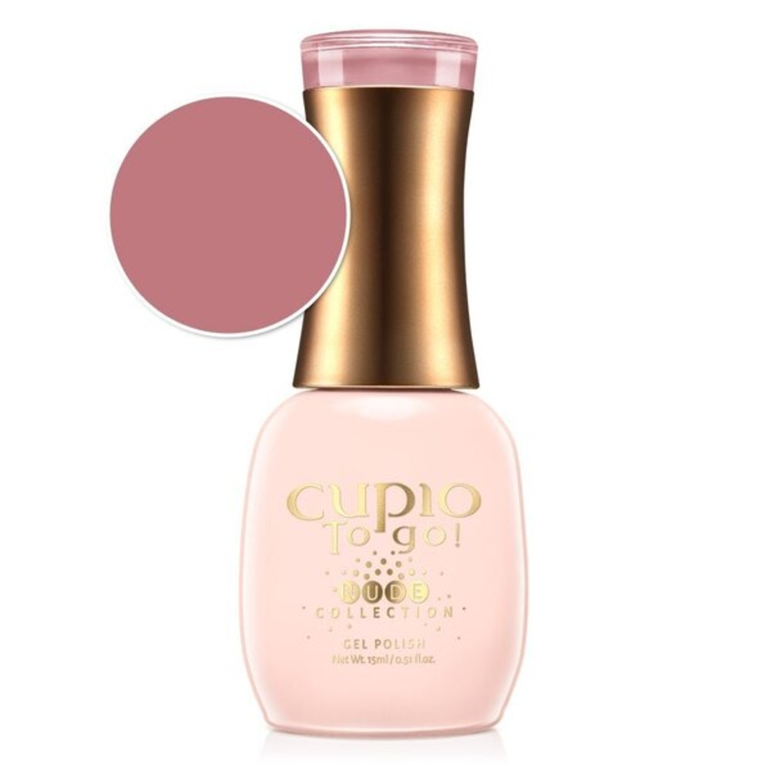 Полуперманентен лак за нокти Cupio To Go! Nude Collection - Chocolate 15m