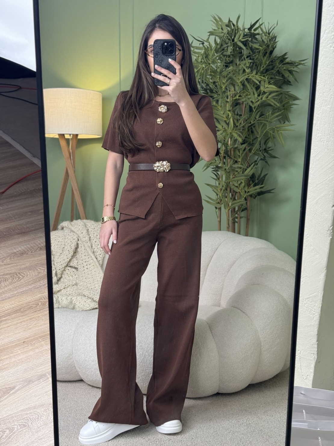 Дамски сет Royal Touch-кафяво