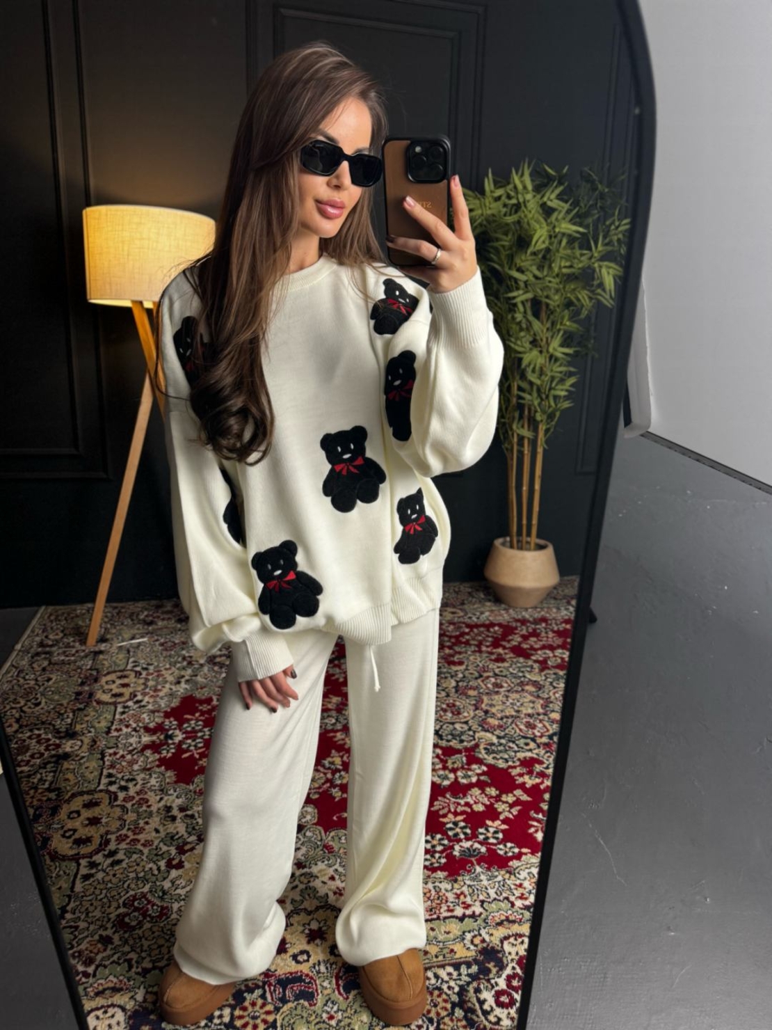 Комплект с апликации мече в бяло