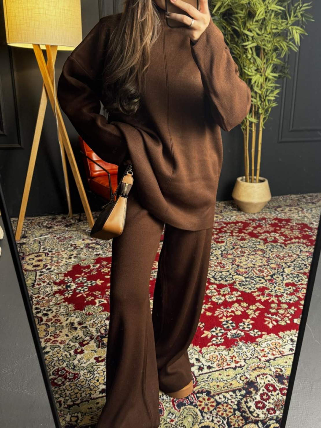 Комплект „Urban Comfort“ с права кройка-кафяво