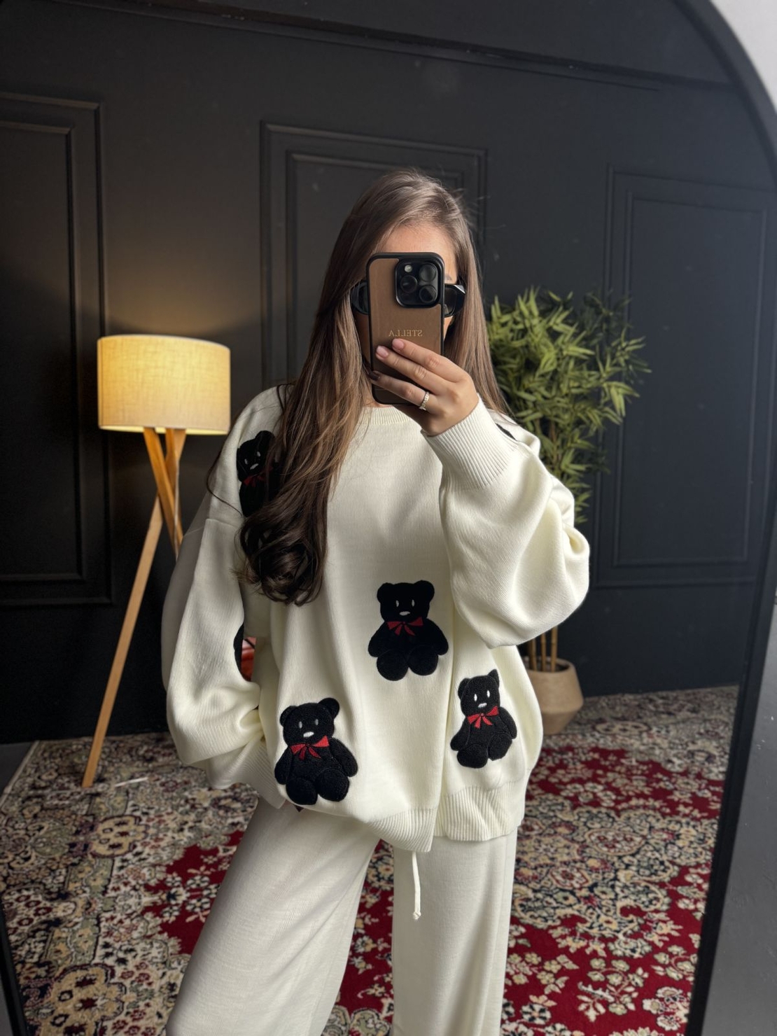 Комплект с апликации мече в бяло