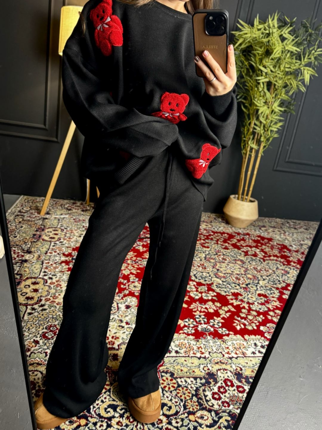 Комплект с апликации мече в черно