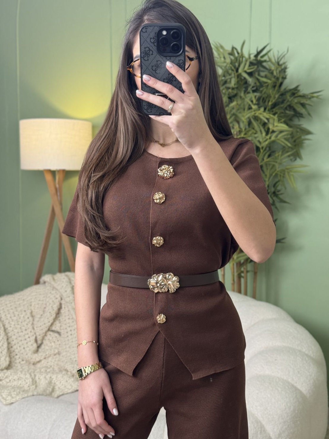 Дамски сет Royal Touch-кафяво