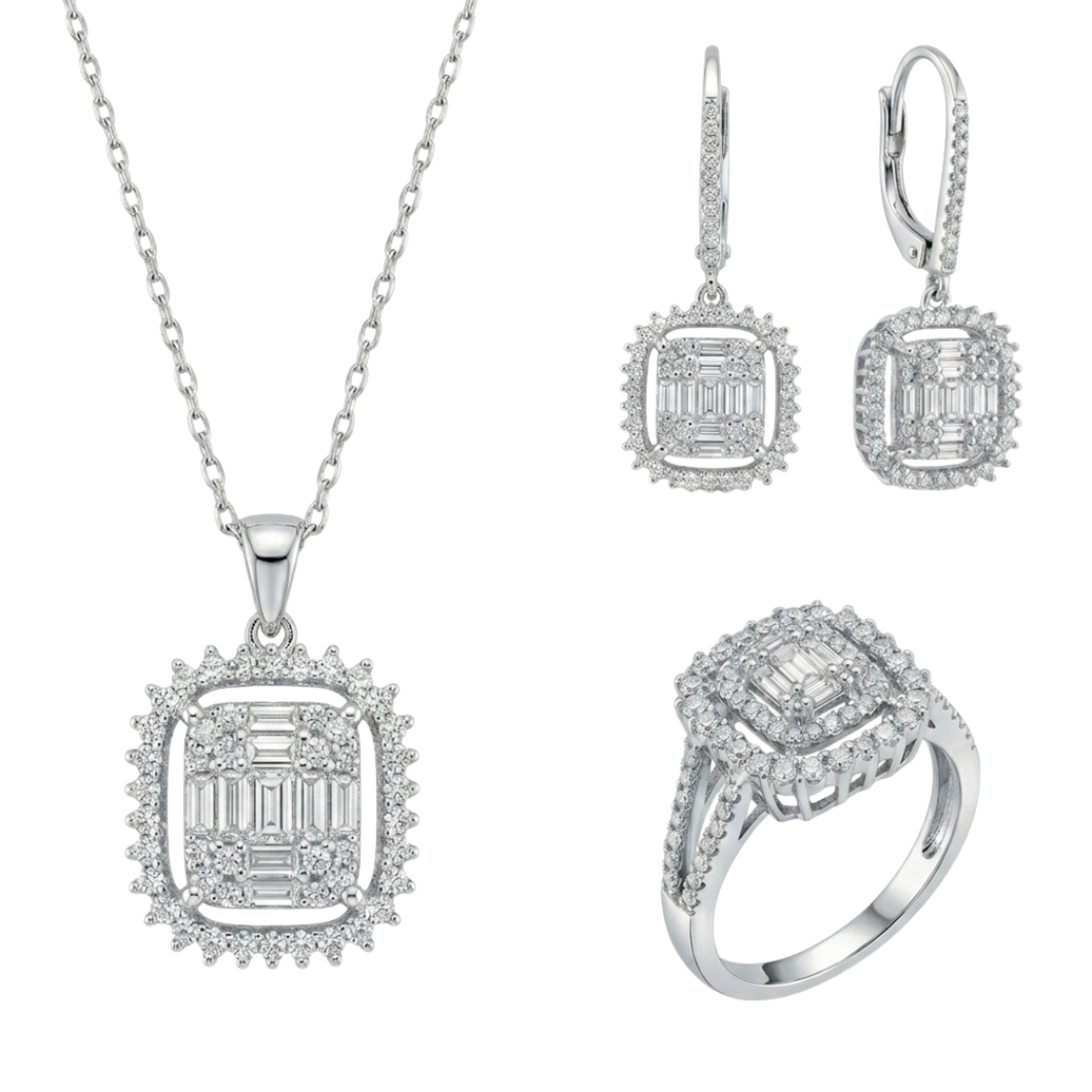 2.89 ct Set with diamonds