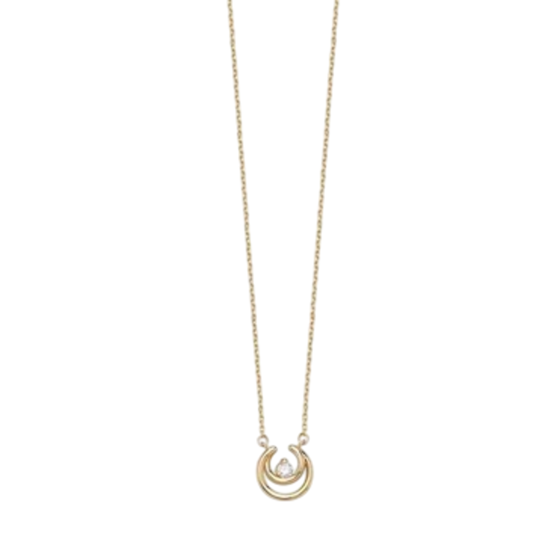 0.05 ct Rose gold diamond necklace