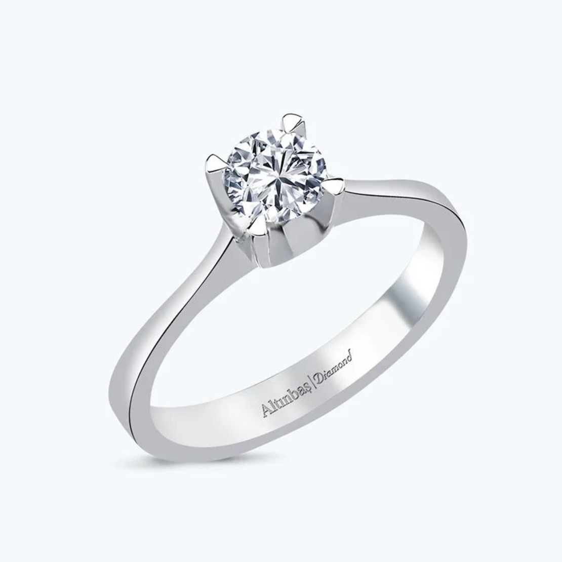 0.53 ct White gold diamond ring