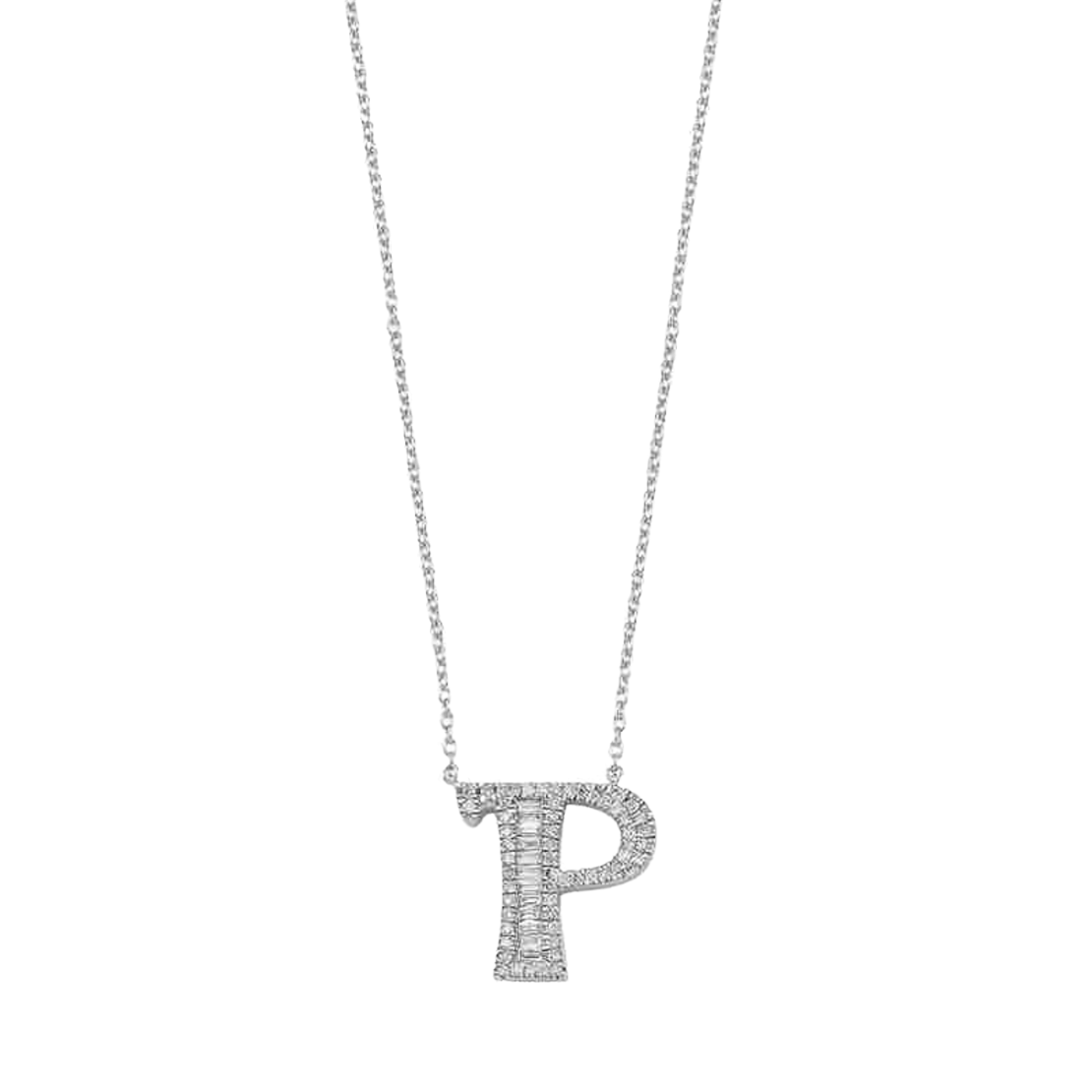 0.23 k Letter necklace with diamonds
