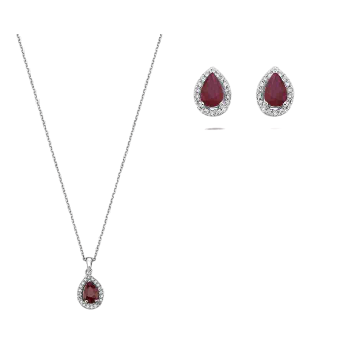 1.66 ct Set with rubies and diamonds
