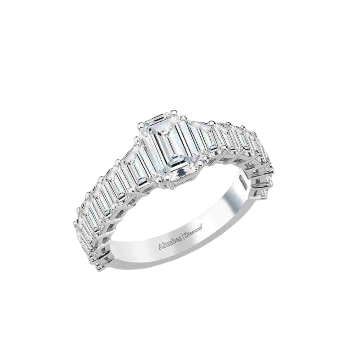 3.25 ct Investment emerald cut diamond ring