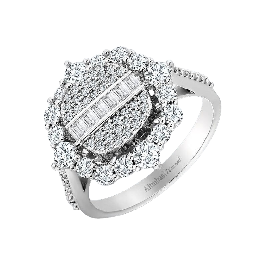 1.36 k White gold diamond ring