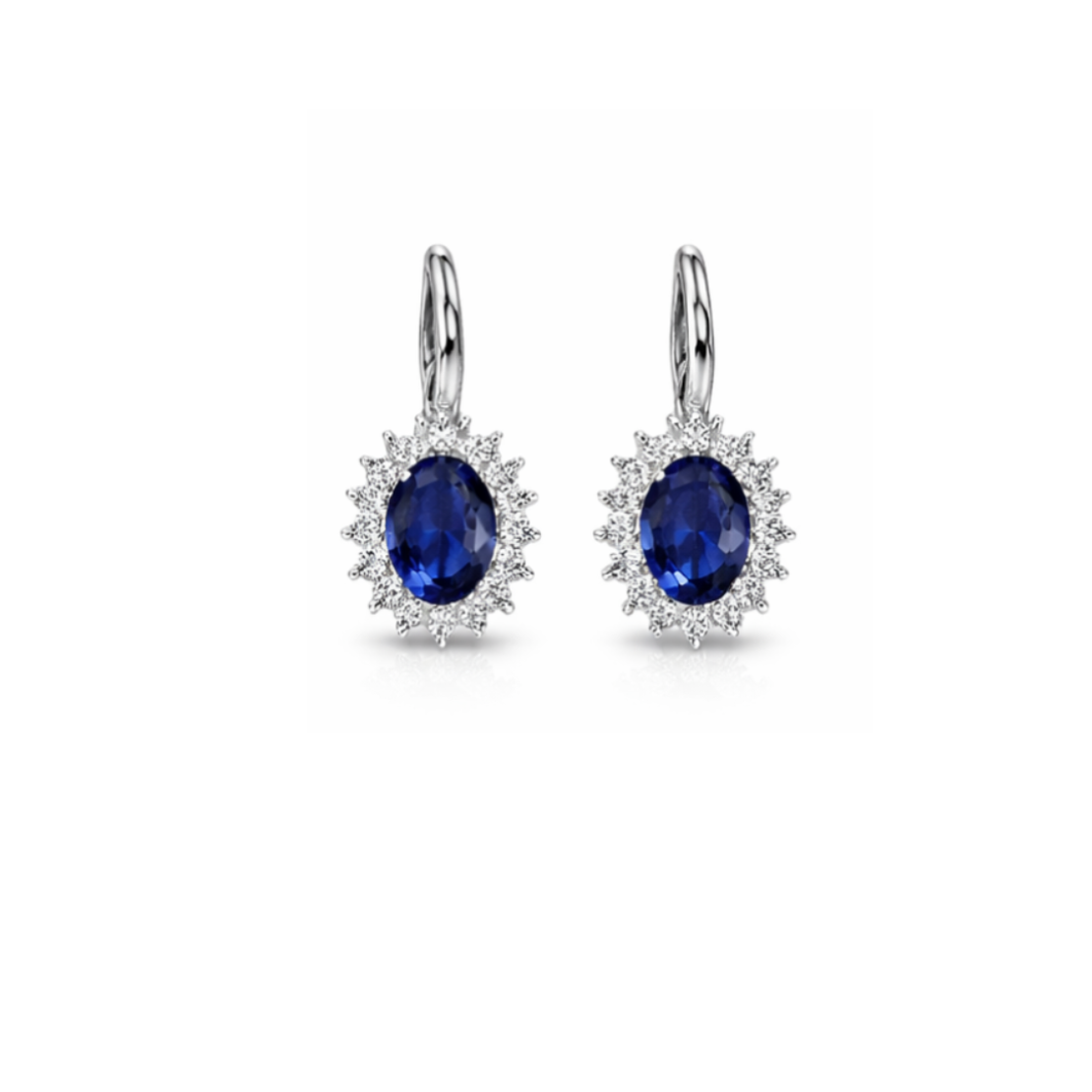 3.36 ct Set with diamonds and sapphires