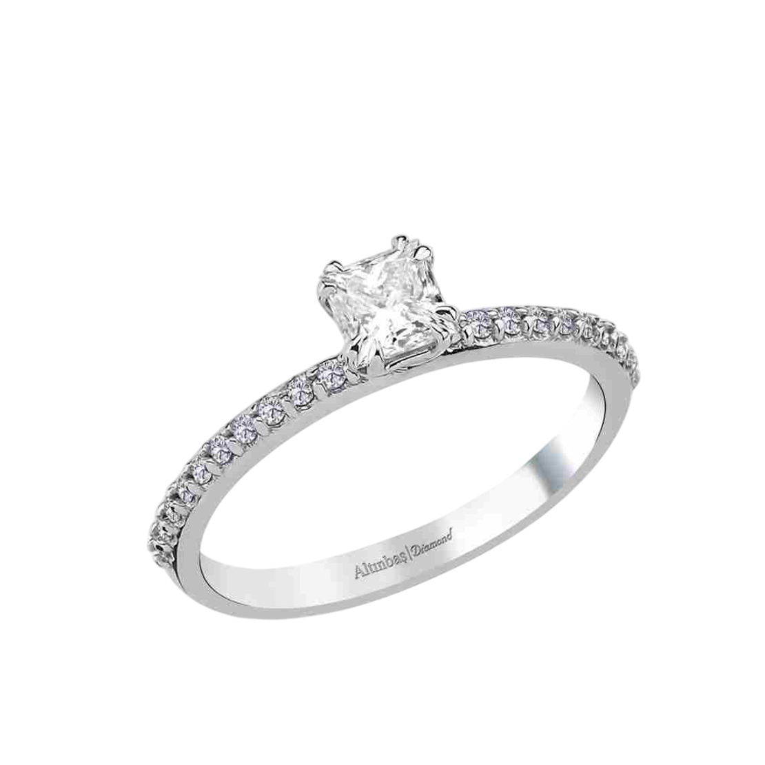 Кольцо с бриллиантом Принцесса 0,55 карата