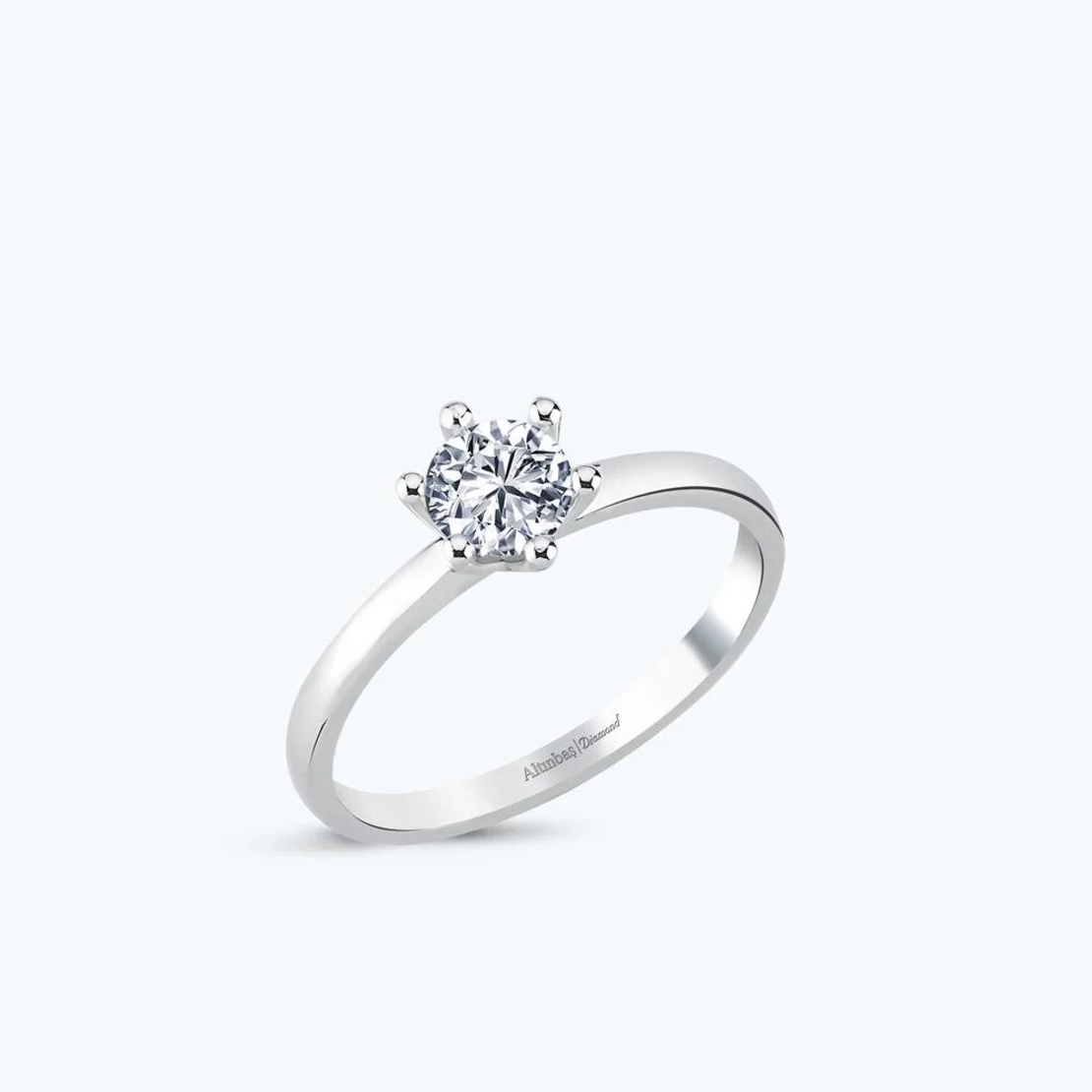 0.40 ct White gold diamond ring