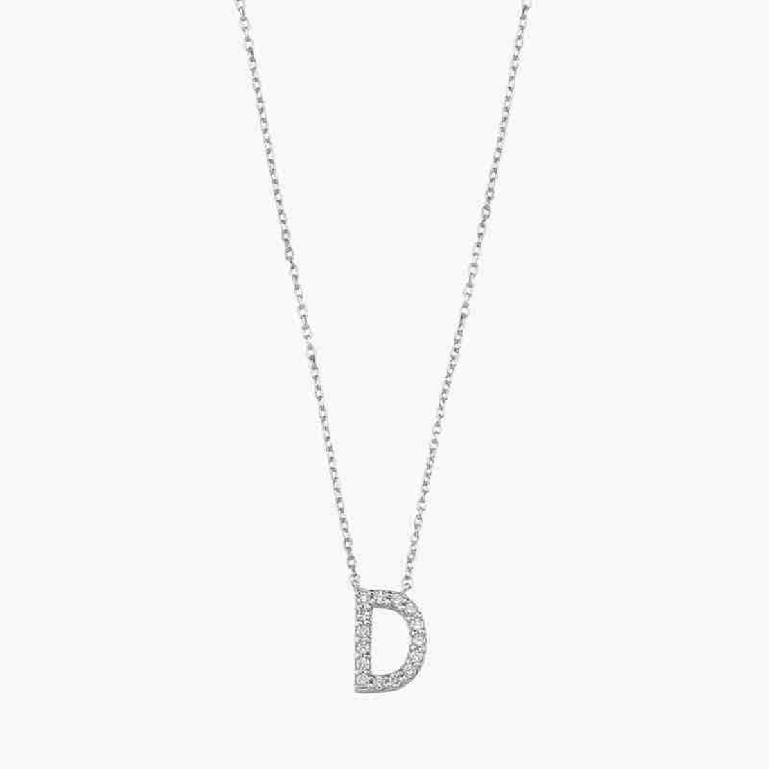 0.18 ct Necklace with the letter D