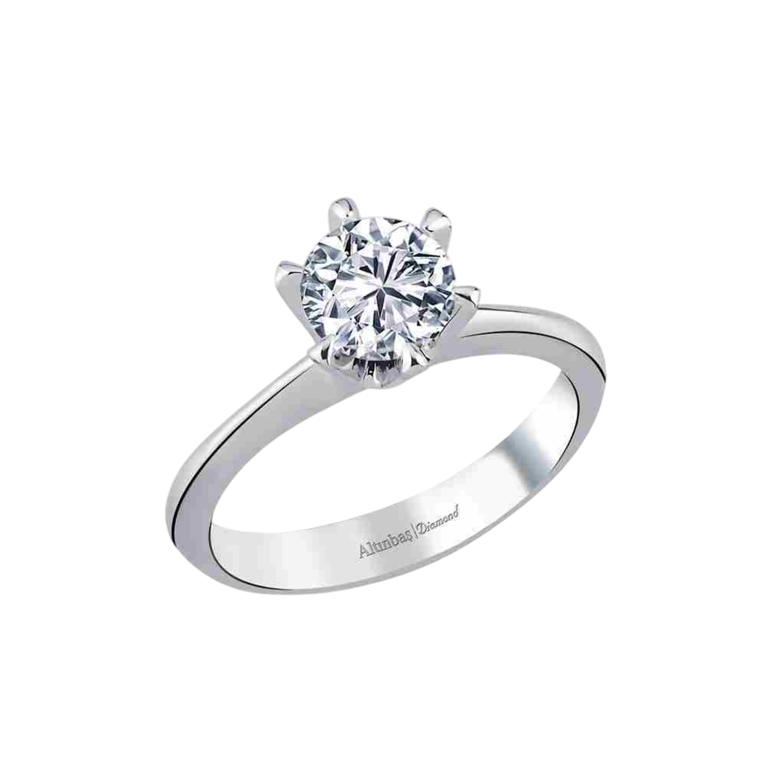 Обручальное кольцо с бриллиантом 0,60 карата