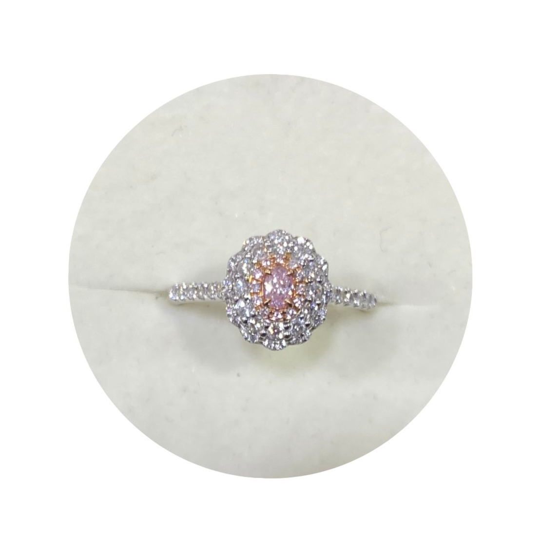 0.53 ct Pink diamond ring