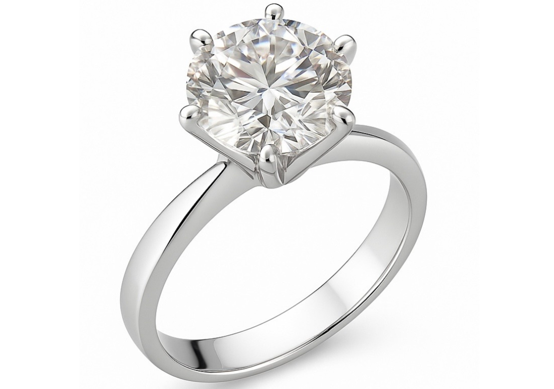 Кольцо с инвестиционным бриллиантом 2.01карата