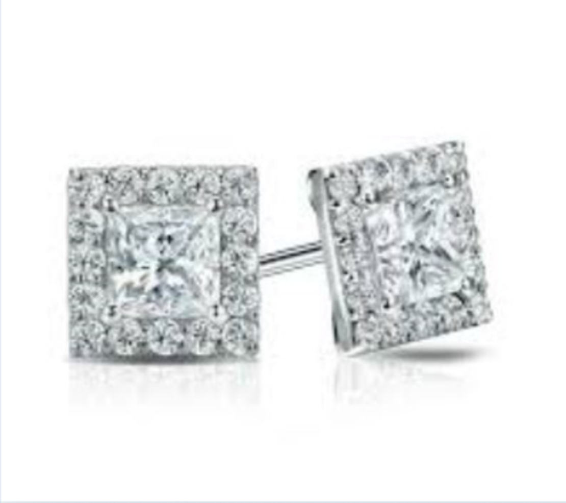 2.19 ct Investment diamond earrings