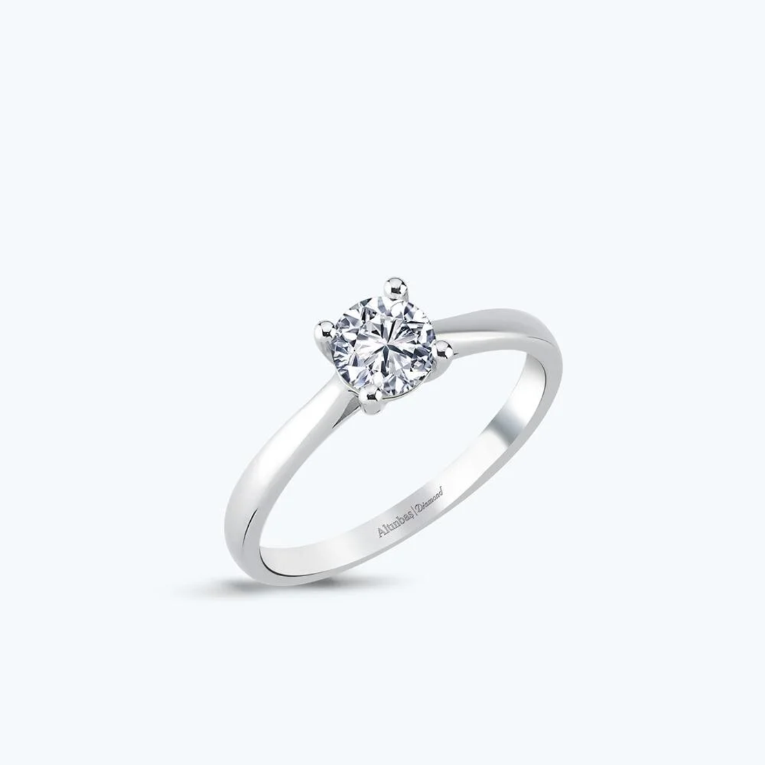 0.60 ct White gld diamond ring