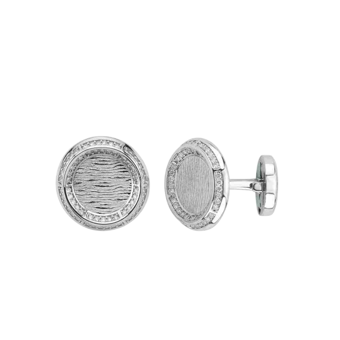 Cufflinks with diamonds 1.04 ct
