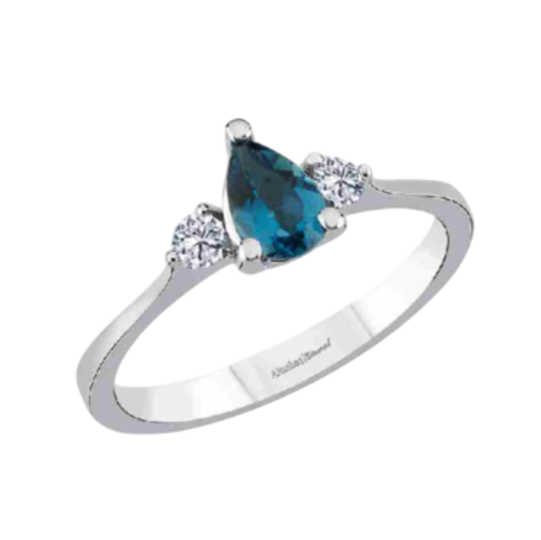 0.94 ct Topaz and diamond ring