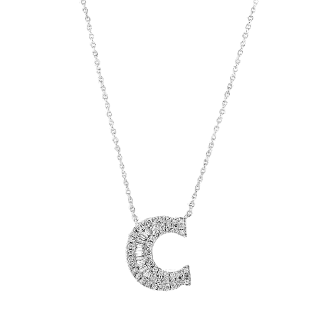 0.28 k Letter necklace with diamonds