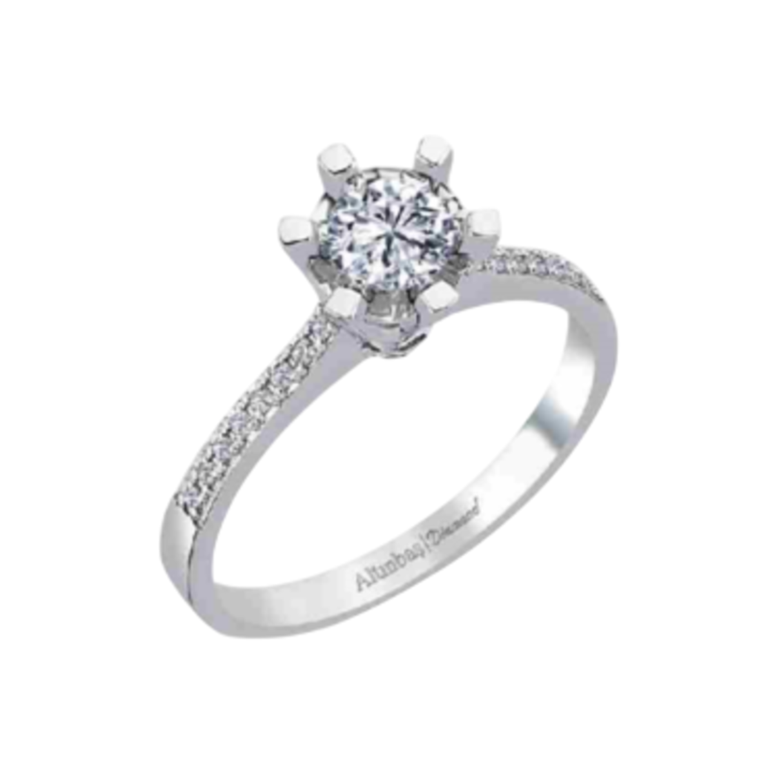 Кольцо с бриллиантом 0,39 карата