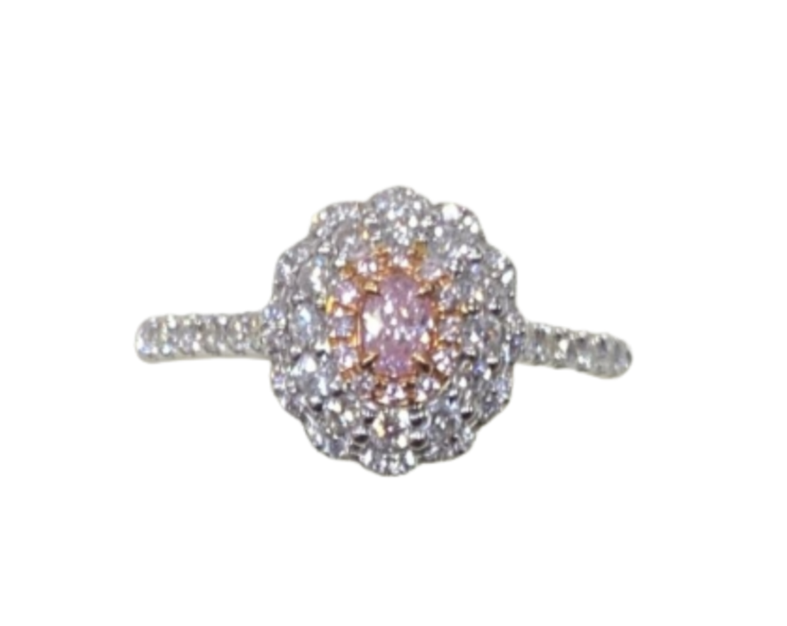 0.53 ct Pink diamond ring