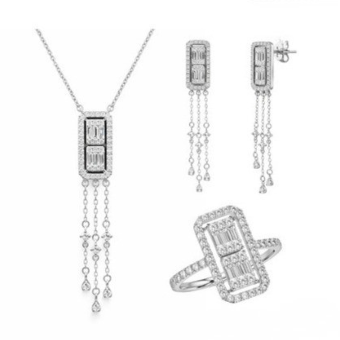 1.80 ct Set with diamonds
