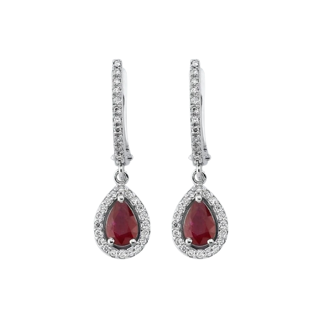 1.61 к Серьги с рубинами и бриллиантами