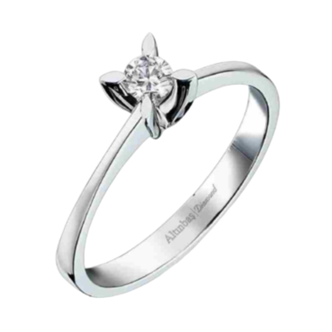 0.83 ct Diamond white gold ring