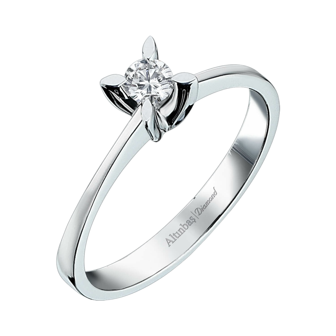 0.63 k White gold diamond ring